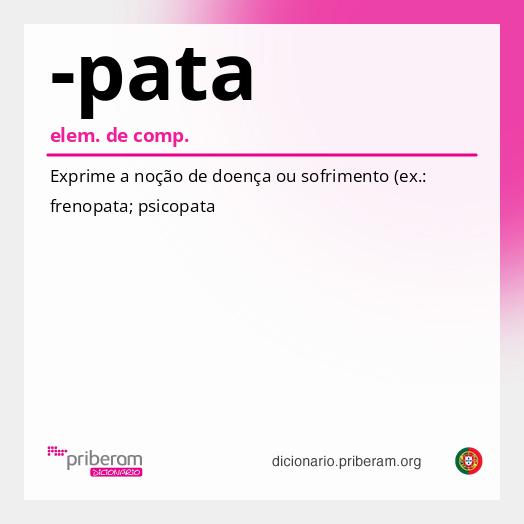 Significado de -pata